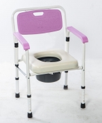 均佳-鐵製軟墊收合便器椅